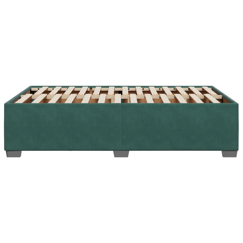 Bedframe zonder matras 120x200 cm fluweel donkergroen is nu te koop bij PeponiXL, paradijselijk wonen!