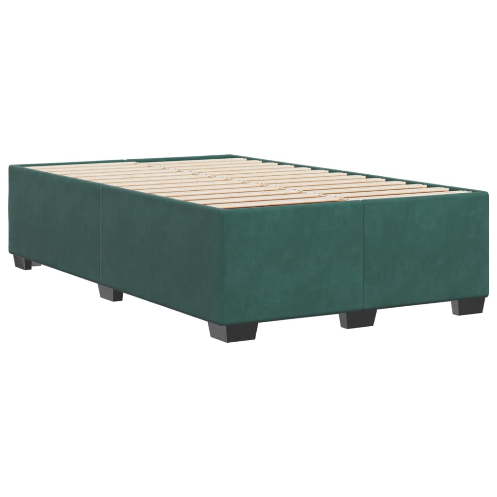 Bedframe zonder matras 120x200 cm fluweel donkergroen is nu te koop bij PeponiXL, paradijselijk wonen!