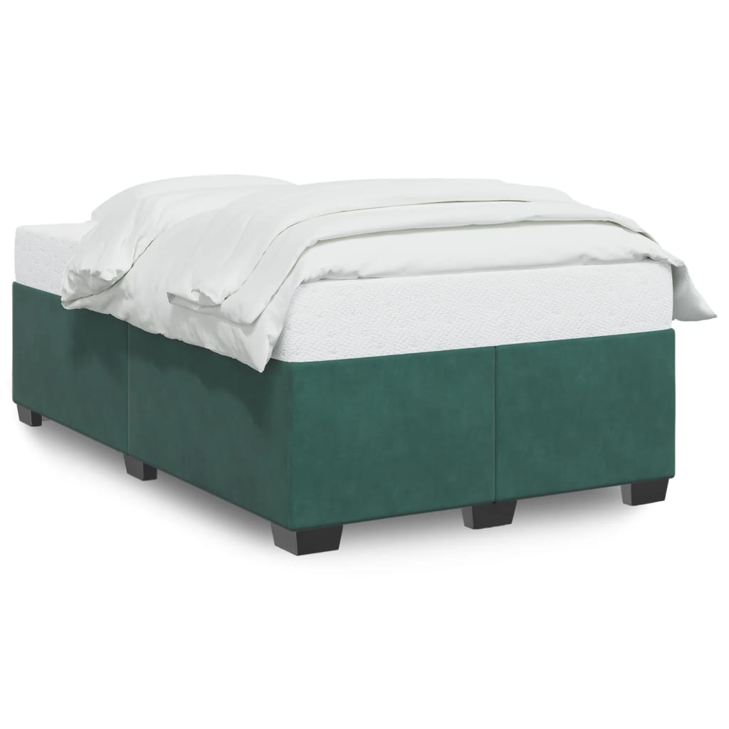 Bedframe zonder matras 120x200 cm fluweel donkergroen is nu te koop bij PeponiXL, paradijselijk wonen!