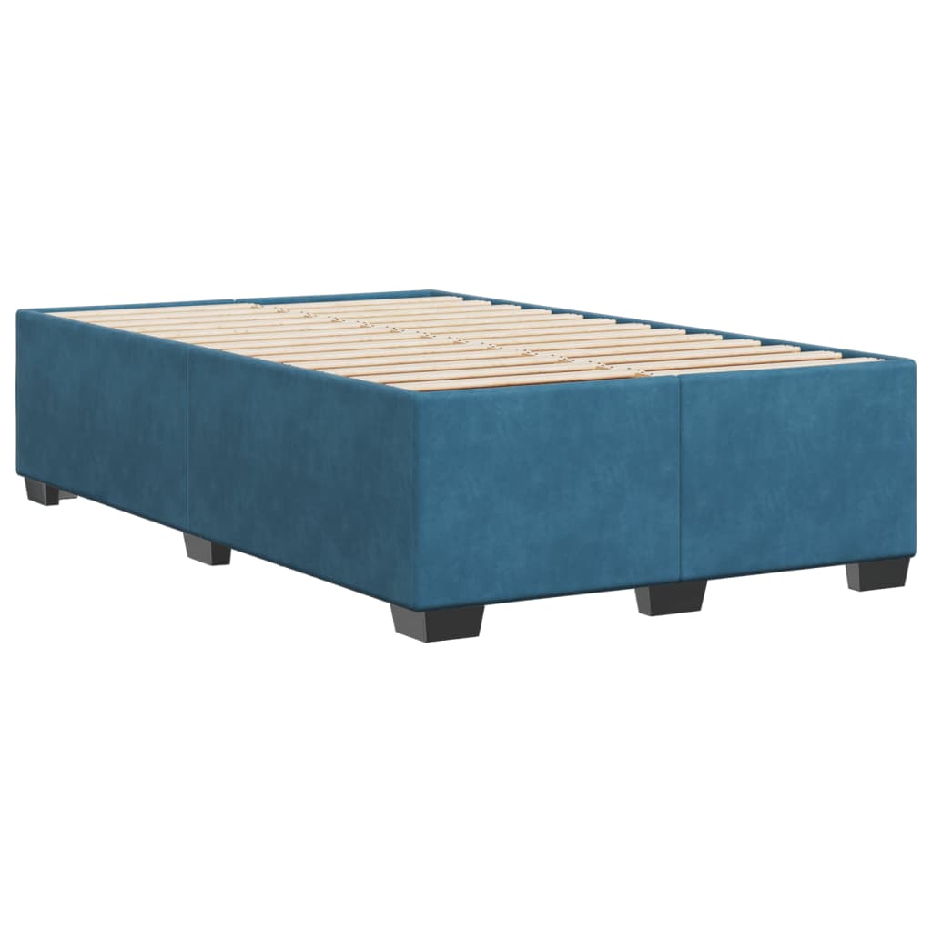 Bedframe fluweel blauw 120x200 cm is nu te koop bij PeponiXL, paradijselijk wonen!