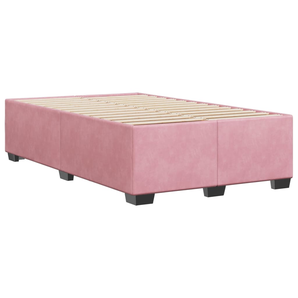Bedframe fluweel roze 120x200 cm is nu te koop bij PeponiXL, paradijselijk wonen!