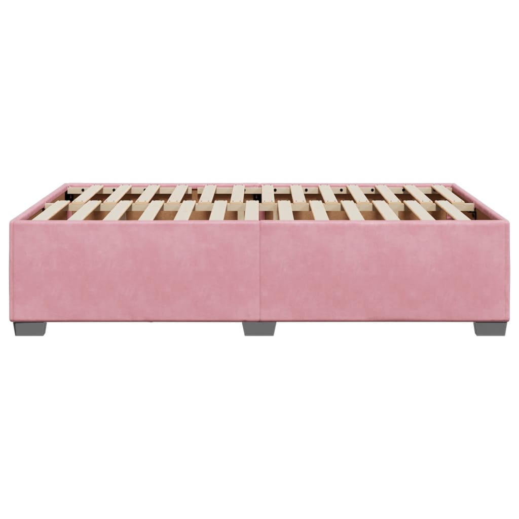 Bedframe fluweel roze 120x200 cm is nu te koop bij PeponiXL, paradijselijk wonen!