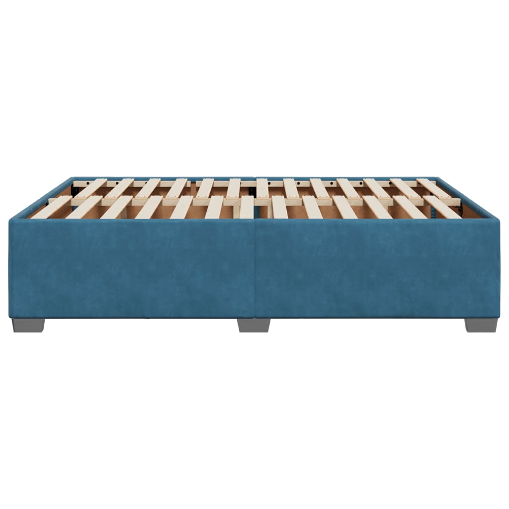 Bedframe fluweel blauw 140x190 cm is nu te koop bij PeponiXL, paradijselijk wonen!