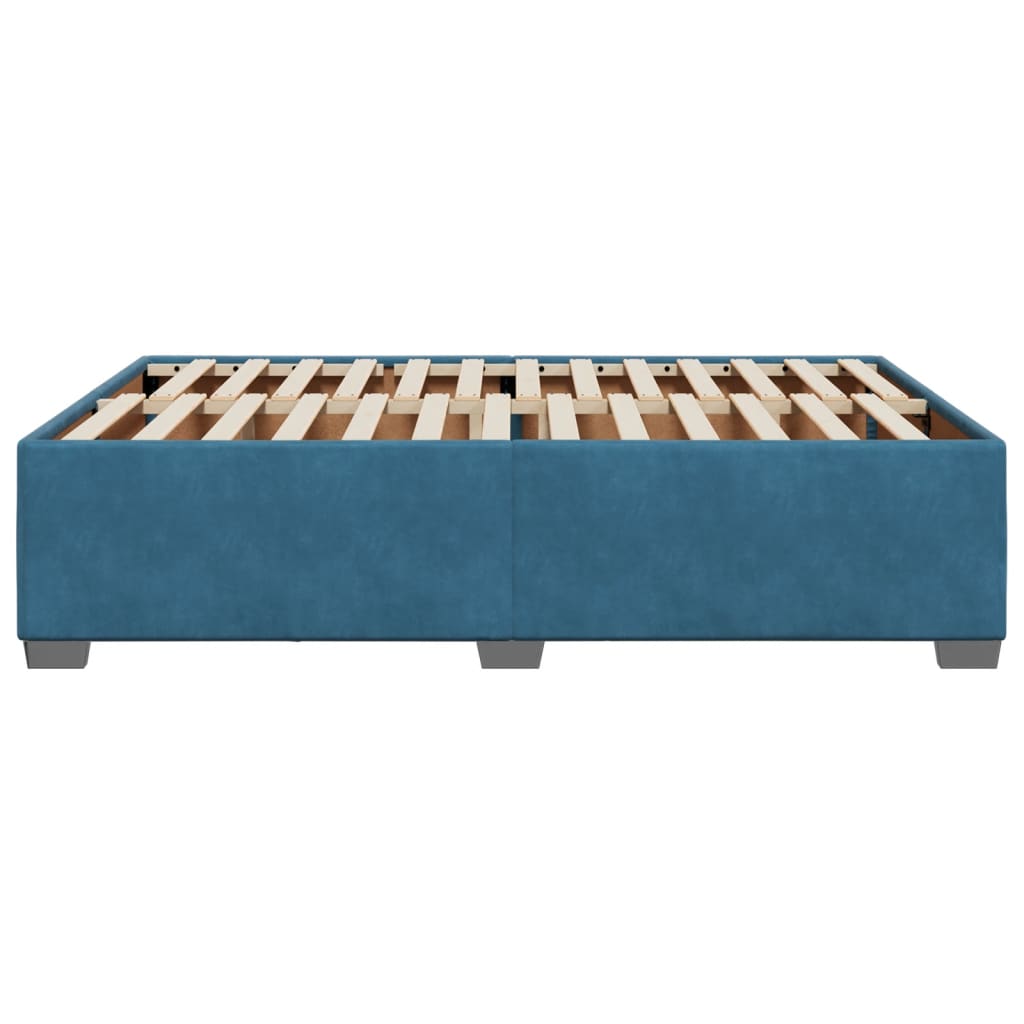 Bedframe fluweel blauw 160x200 cm is nu te koop bij PeponiXL, paradijselijk wonen!