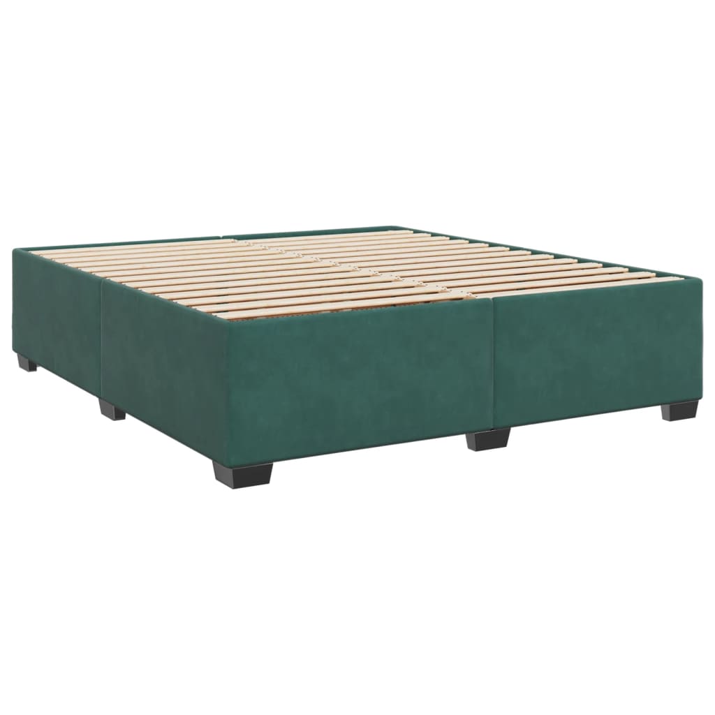 Bedframe zonder matras 180x200 cm fluweel donkergroen is nu te koop bij PeponiXL, paradijselijk wonen!