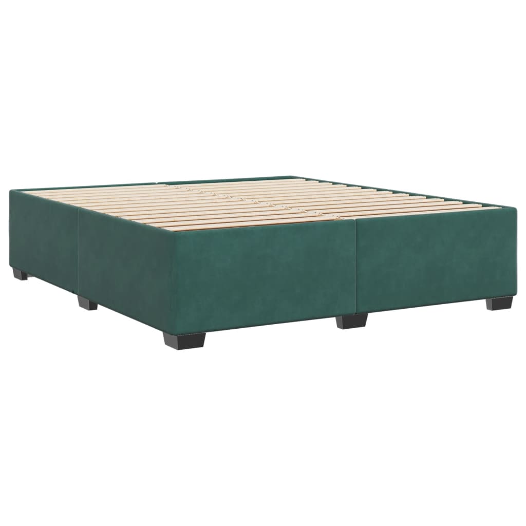 Bedframe zonder matras 180x200 cm fluweel donkergroen is nu te koop bij PeponiXL, paradijselijk wonen!