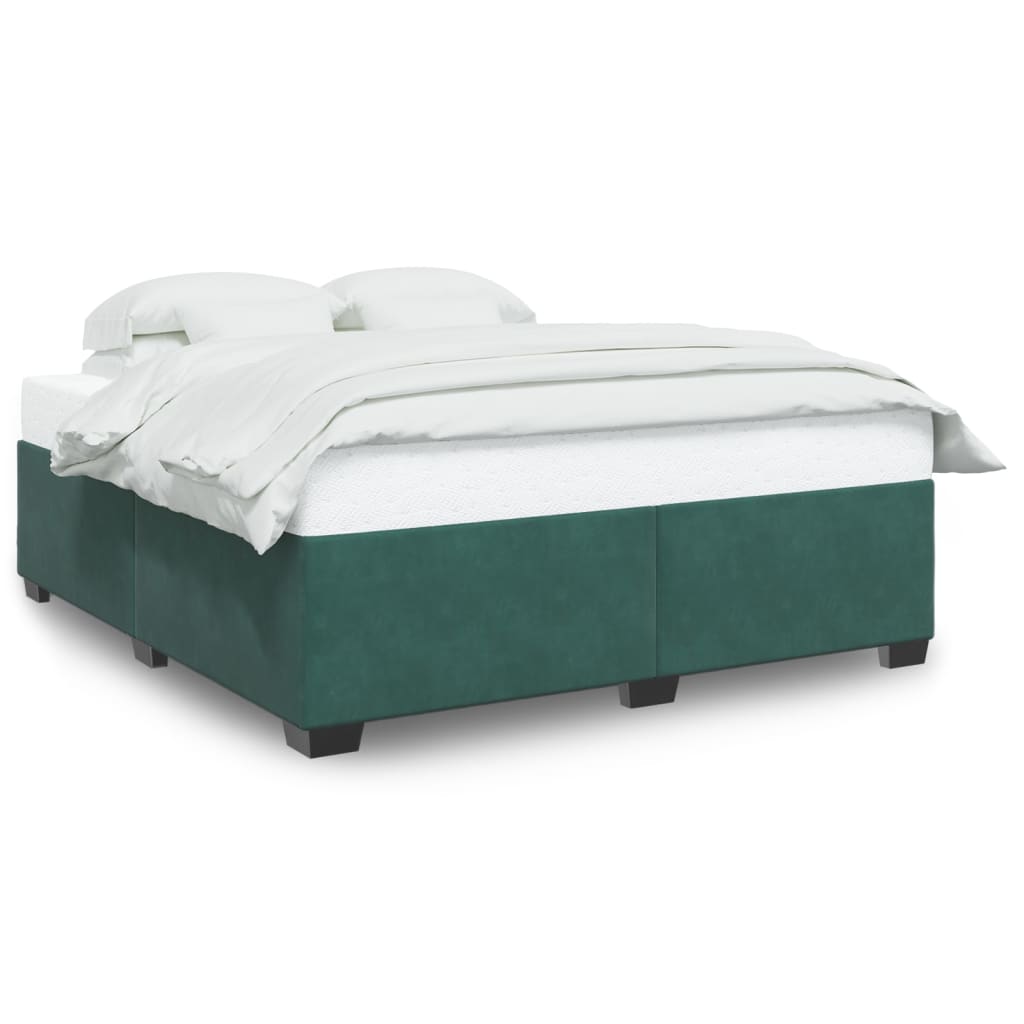 Bedframe zonder matras 180x200 cm fluweel donkergroen is nu te koop bij PeponiXL, paradijselijk wonen!
