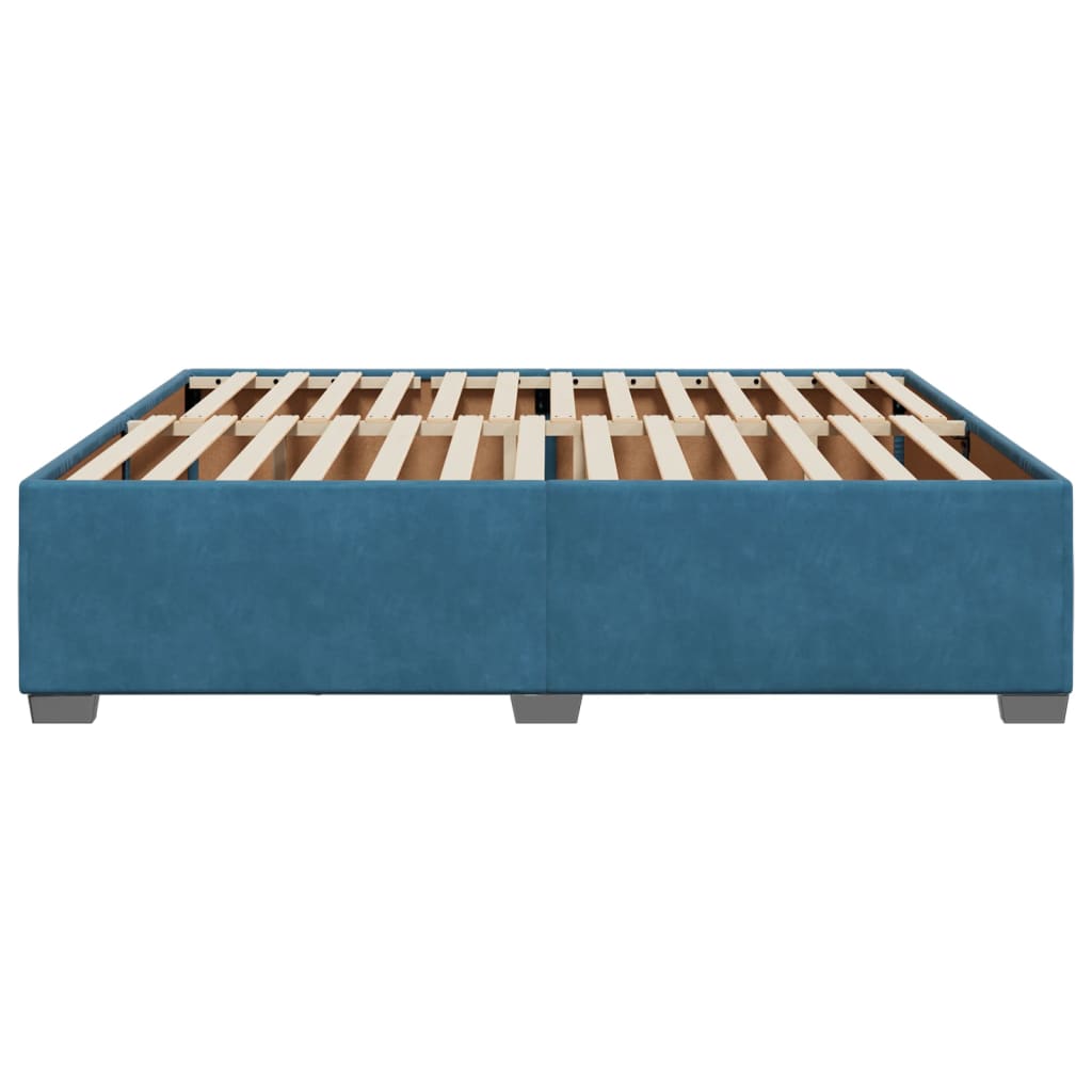 Bedframe fluweel blauw 180x200 cm is nu te koop bij PeponiXL, paradijselijk wonen!