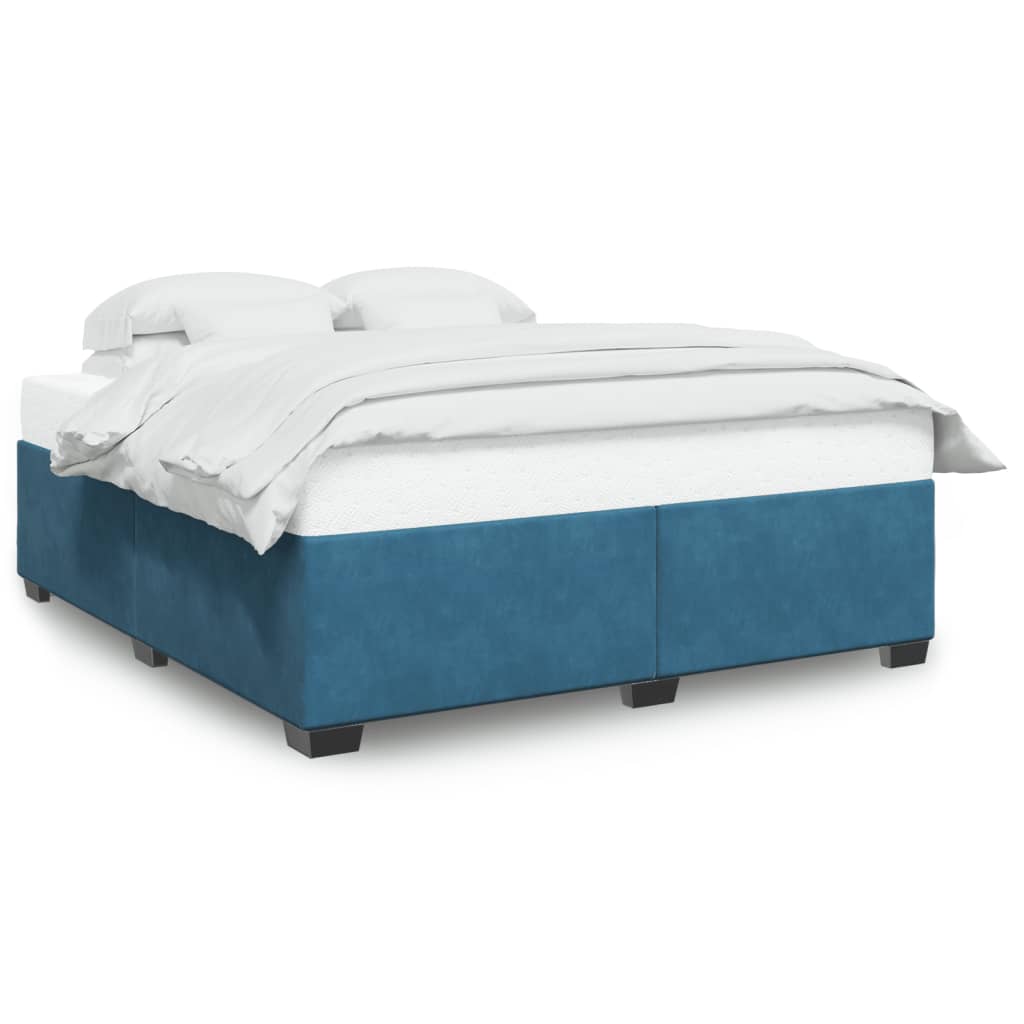 Bedframe fluweel blauw 200x200 cm is nu te koop bij PeponiXL, paradijselijk wonen!