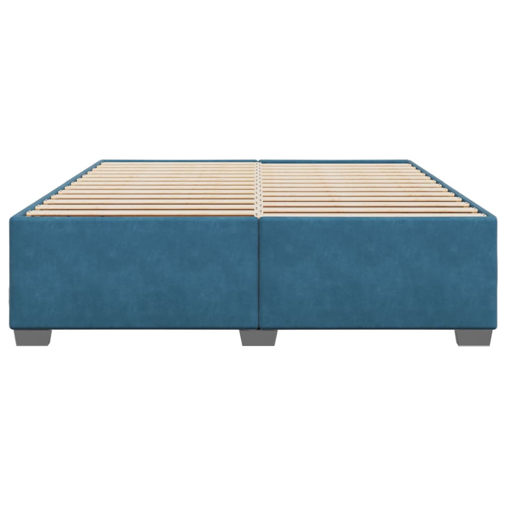 Bedframe fluweel blauw 200x200 cm is nu te koop bij PeponiXL, paradijselijk wonen!