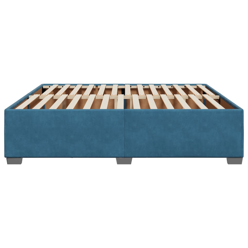 Bedframe fluweel blauw 200x200 cm is nu te koop bij PeponiXL, paradijselijk wonen!