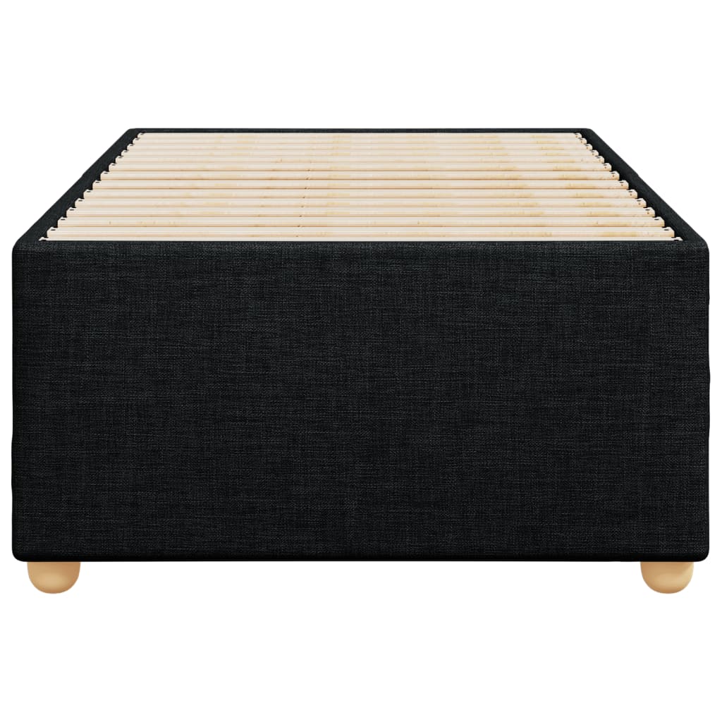 Bedframe zonder matras 80x200 cm stof zwart is nu te koop bij PeponiXL, paradijselijk wonen!