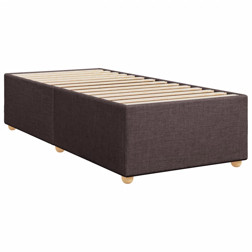 Bedframe zonder matras 80x200 cm stof donkerbruin is nu te koop bij PeponiXL, paradijselijk wonen!