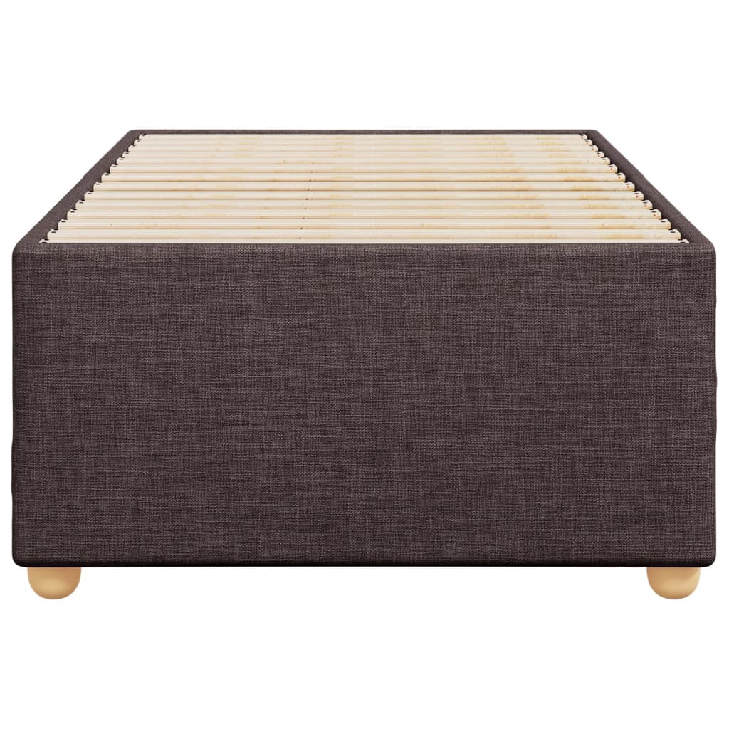 Bedframe zonder matras 80x200 cm stof donkerbruin is nu te koop bij PeponiXL, paradijselijk wonen!
