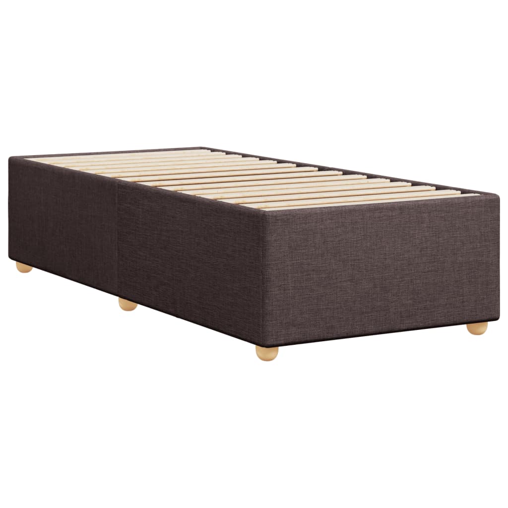 Bedframe zonder matras 80x200 cm stof donkerbruin is nu te koop bij PeponiXL, paradijselijk wonen!