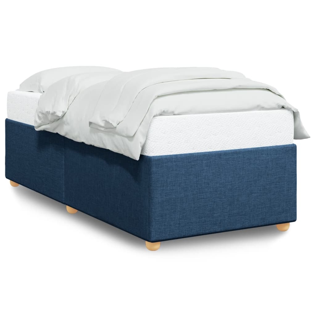 Bedframe zonder matras 80x200 cm stof blauw is nu te koop bij PeponiXL, paradijselijk wonen!