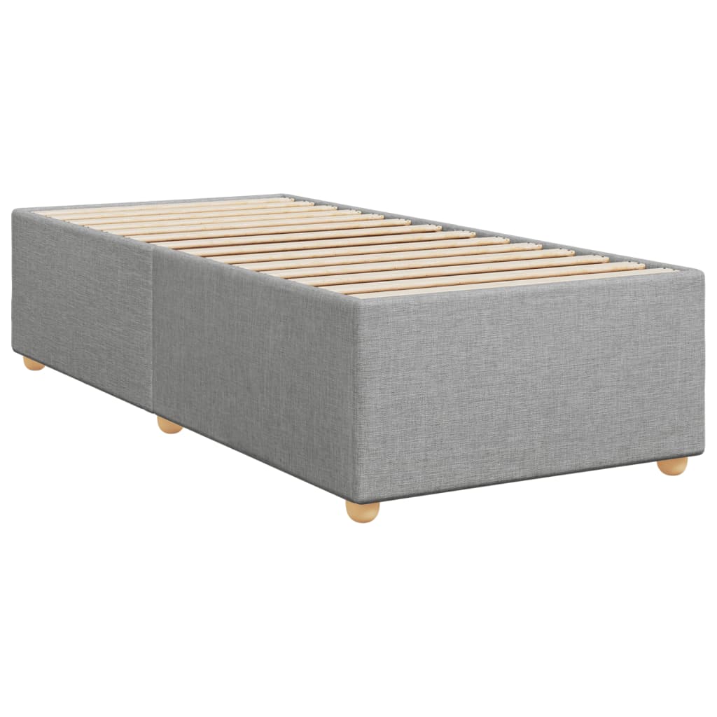 Bedframe zonder matras 90x190 cm stof lichtgrijs is nu te koop bij PeponiXL, paradijselijk wonen!