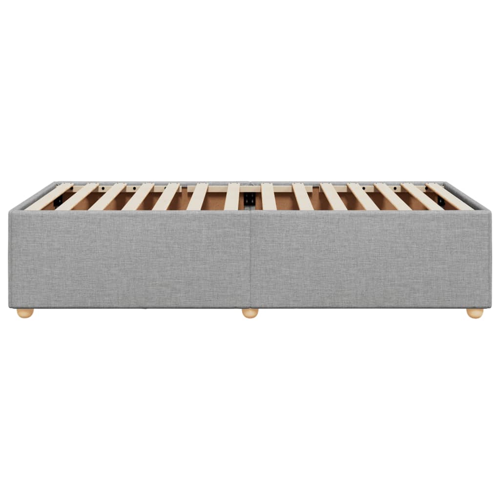 Bedframe zonder matras 90x190 cm stof lichtgrijs is nu te koop bij PeponiXL, paradijselijk wonen!