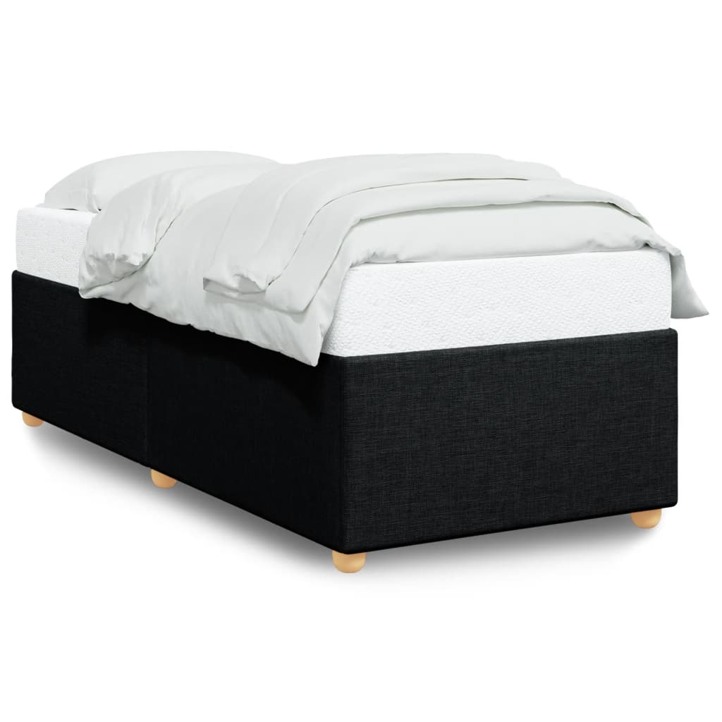Bedframe zonder matras 90x190 cm stof zwart is nu te koop bij PeponiXL, paradijselijk wonen!