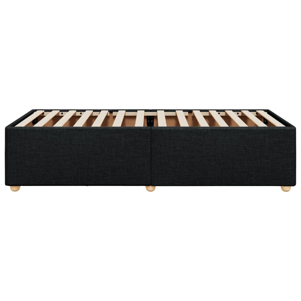 Bedframe zonder matras 90x190 cm stof zwart is nu te koop bij PeponiXL, paradijselijk wonen!
