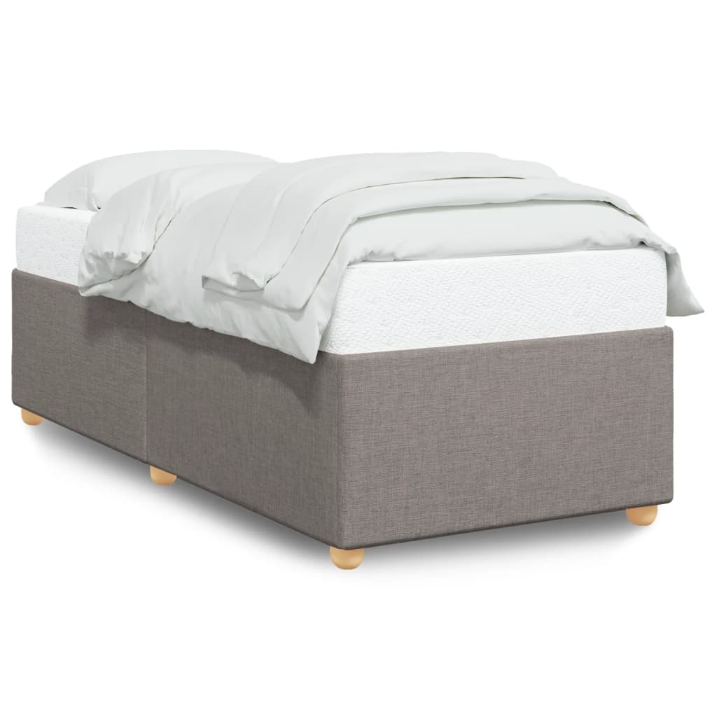 Bedframe zonder matras 90x190 cm stof taupe is nu te koop bij PeponiXL, paradijselijk wonen!