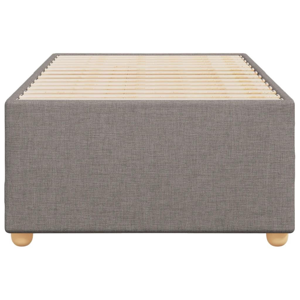 Bedframe zonder matras 90x190 cm stof taupe is nu te koop bij PeponiXL, paradijselijk wonen!
