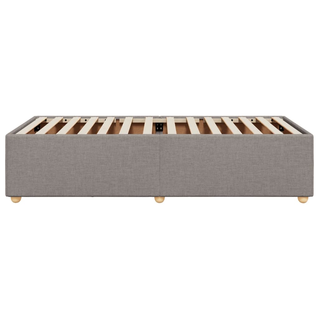 Bedframe zonder matras 90x190 cm stof taupe is nu te koop bij PeponiXL, paradijselijk wonen!
