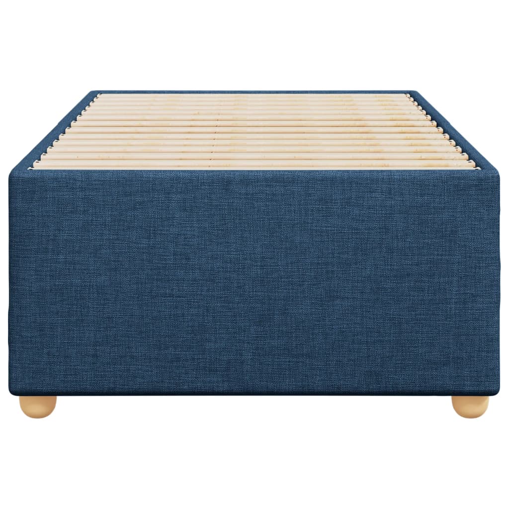 Bedframe zonder matras 90x190 cm stof blauw is nu te koop bij PeponiXL, paradijselijk wonen!