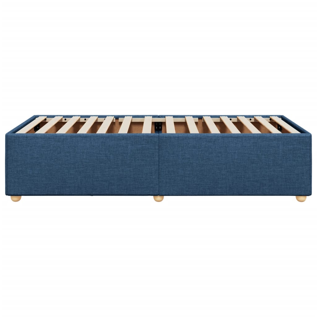 Bedframe zonder matras 90x190 cm stof blauw is nu te koop bij PeponiXL, paradijselijk wonen!