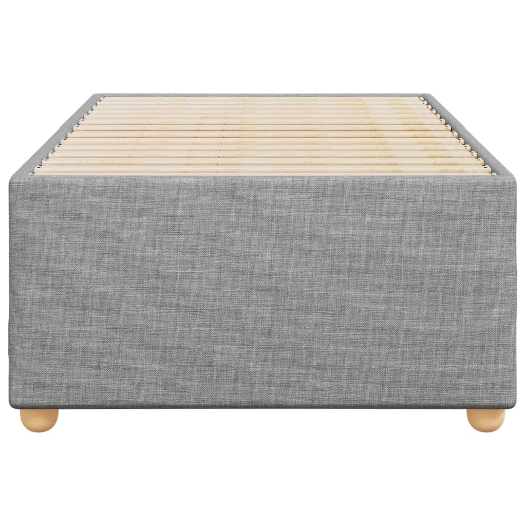 Bedframe zonder matras 90x200 cm stof lichtgrijs is nu te koop bij PeponiXL, paradijselijk wonen!