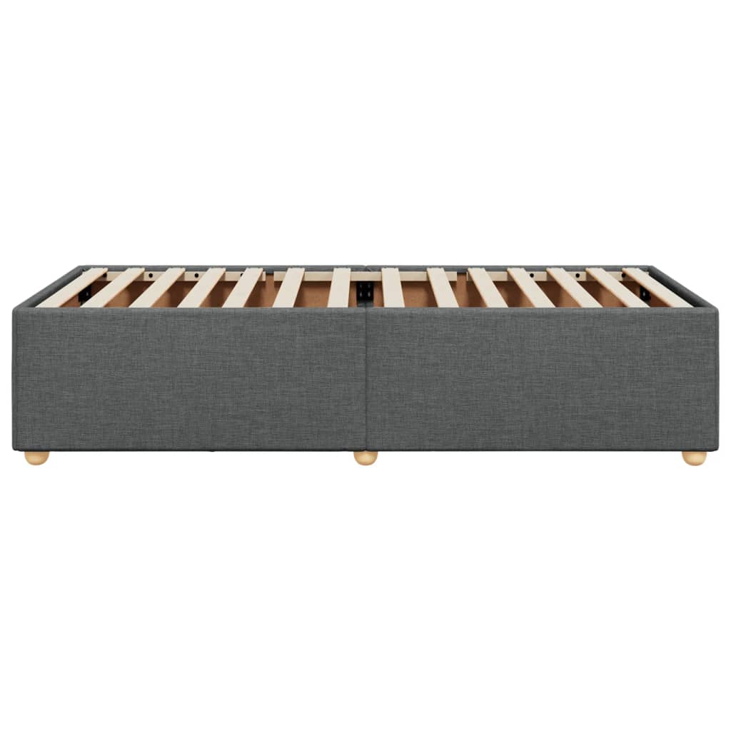 Bedframe zonder matras 90x200 cm stof donkergrijs is nu te koop bij PeponiXL, paradijselijk wonen!