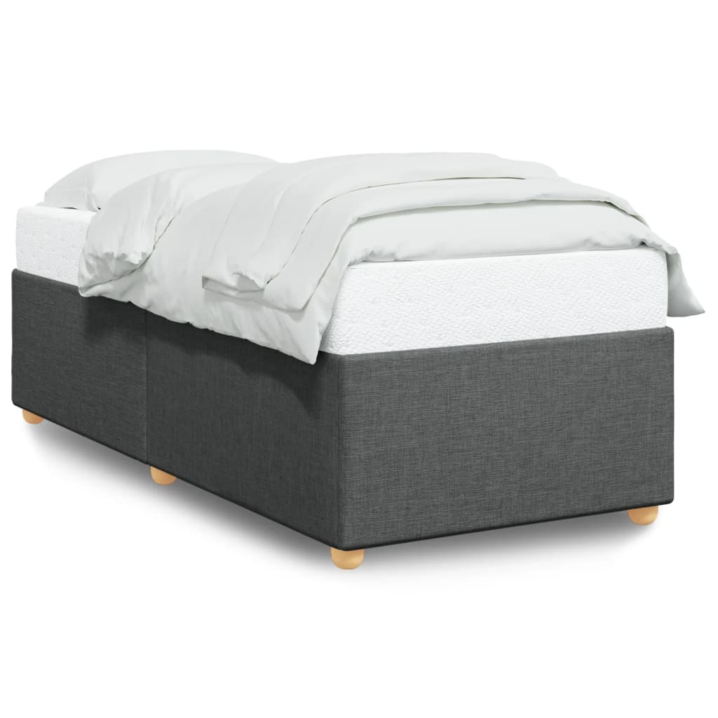 Bedframe zonder matras 90x200 cm stof donkergrijs is nu te koop bij PeponiXL, paradijselijk wonen!