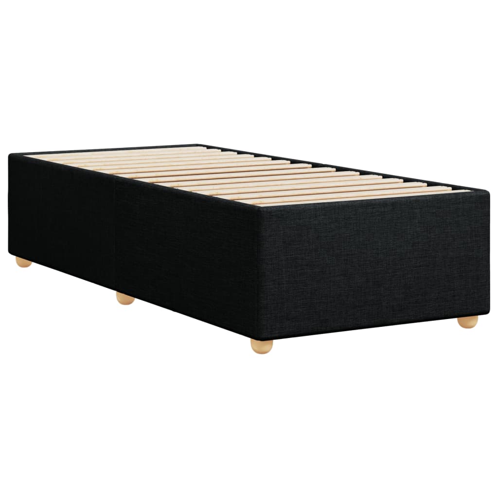Bedframe zonder matras 90x200 cm stof zwart is nu te koop bij PeponiXL, paradijselijk wonen!