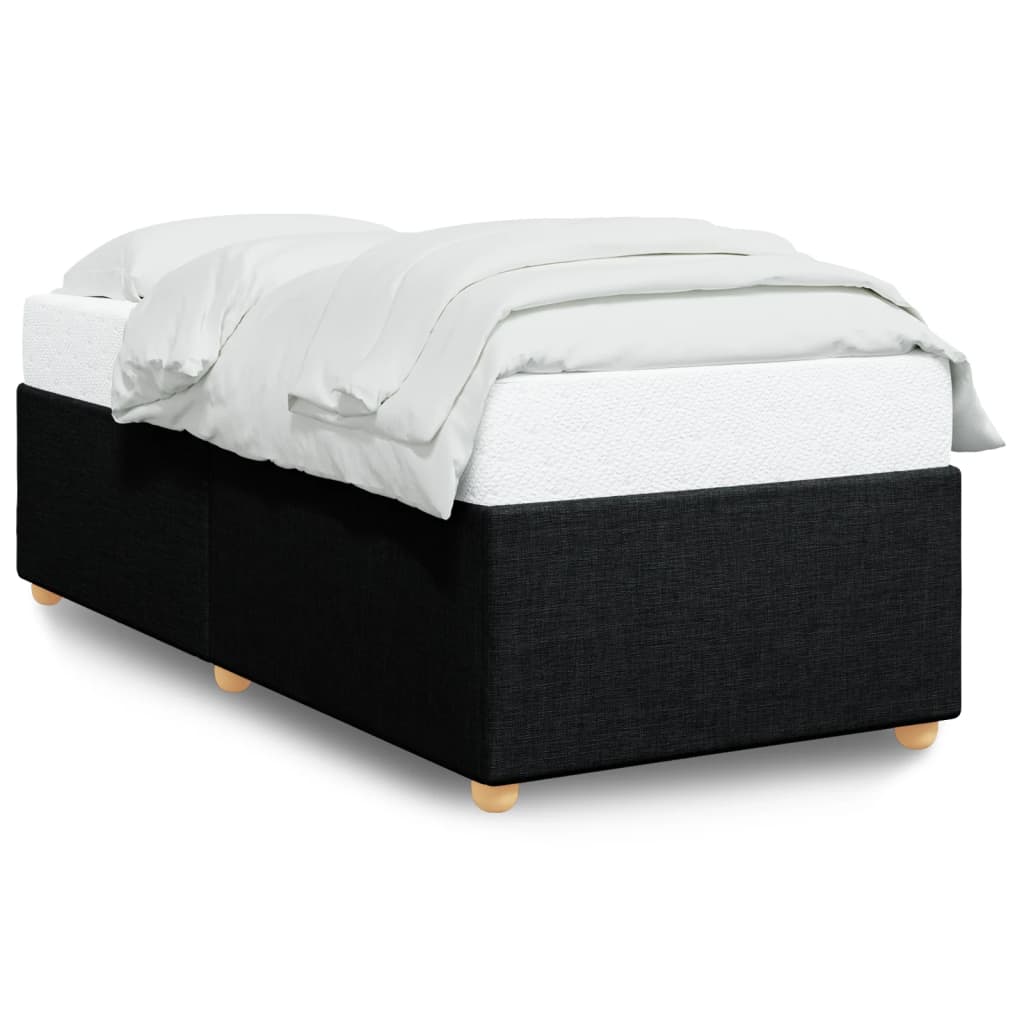 Bedframe zonder matras 90x200 cm stof zwart is nu te koop bij PeponiXL, paradijselijk wonen!
