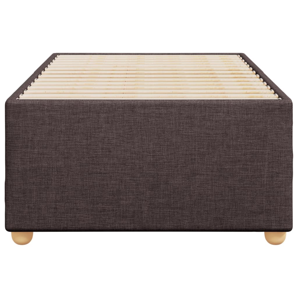 Bedframe zonder matras 90x200 cm stof donkerbruin is nu te koop bij PeponiXL, paradijselijk wonen!