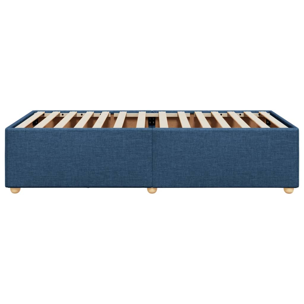 Bedframe zonder matras 90x200 cm stof blauw is nu te koop bij PeponiXL, paradijselijk wonen!