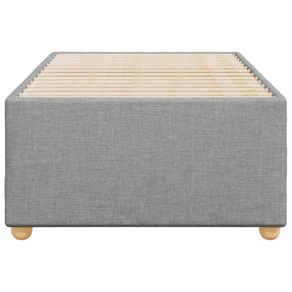 Bedframe zonder matras 100x200 cm stof lichtgrijs is nu te koop bij PeponiXL, paradijselijk wonen!