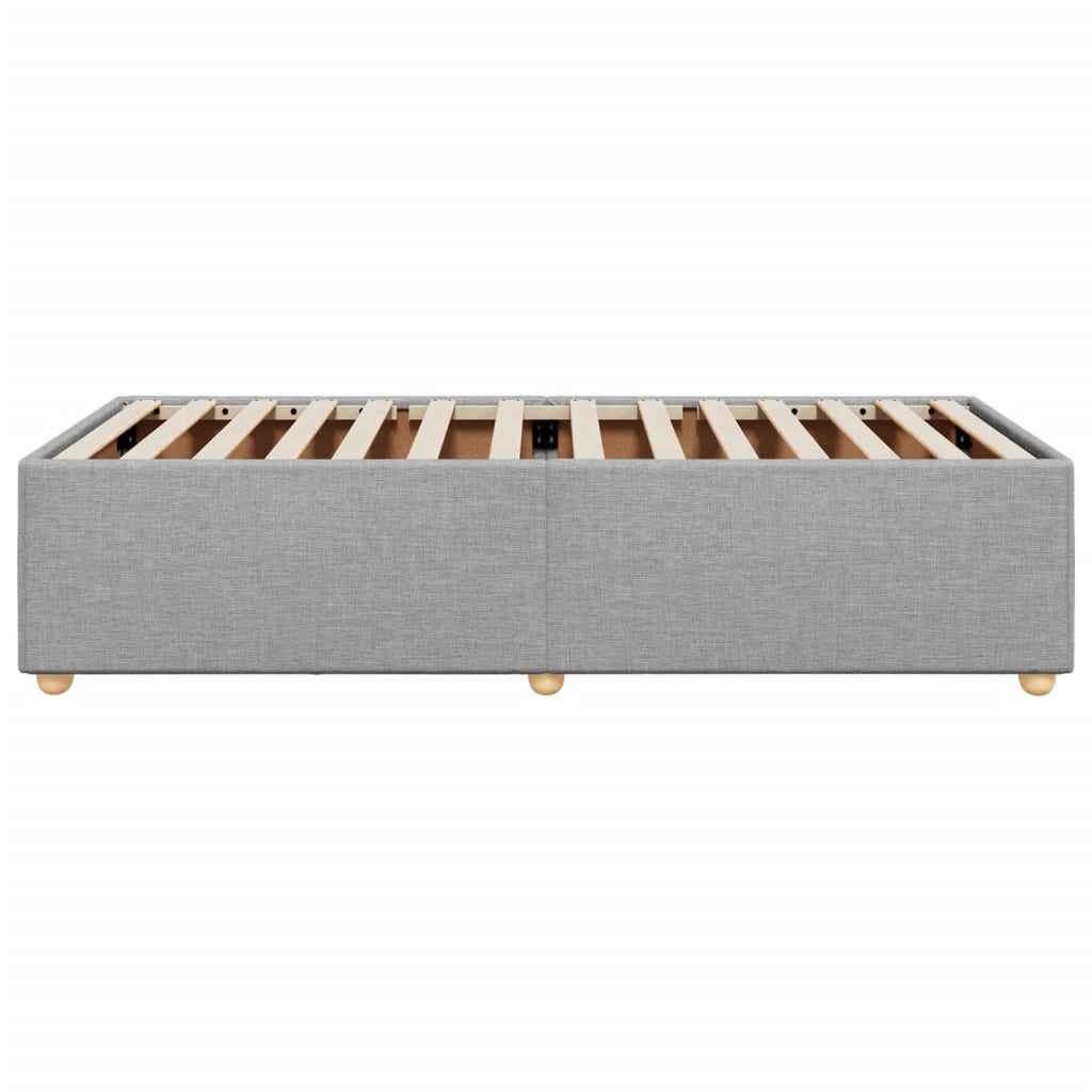 Bedframe zonder matras 100x200 cm stof lichtgrijs is nu te koop bij PeponiXL, paradijselijk wonen!