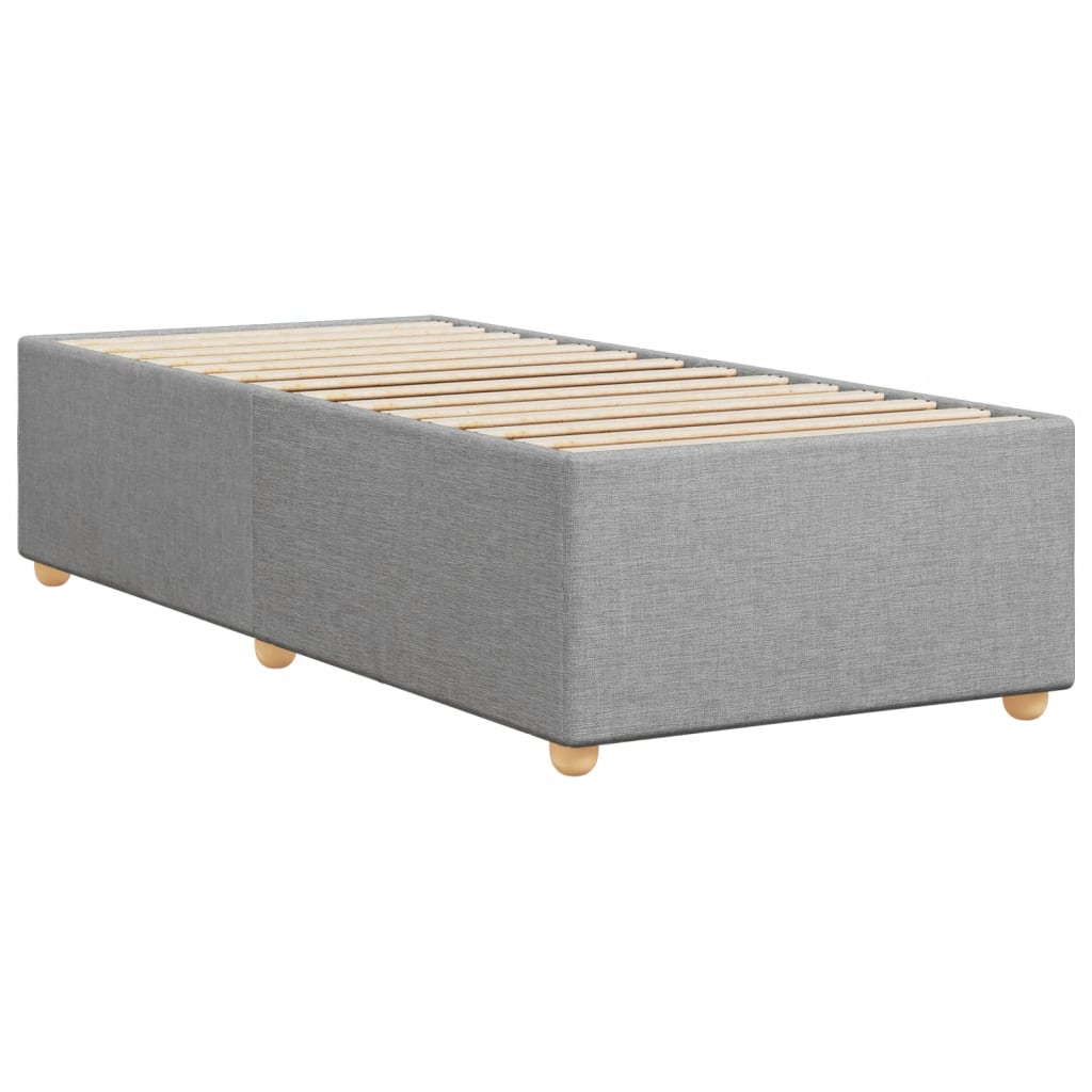 Bedframe zonder matras 100x200 cm stof lichtgrijs is nu te koop bij PeponiXL, paradijselijk wonen!