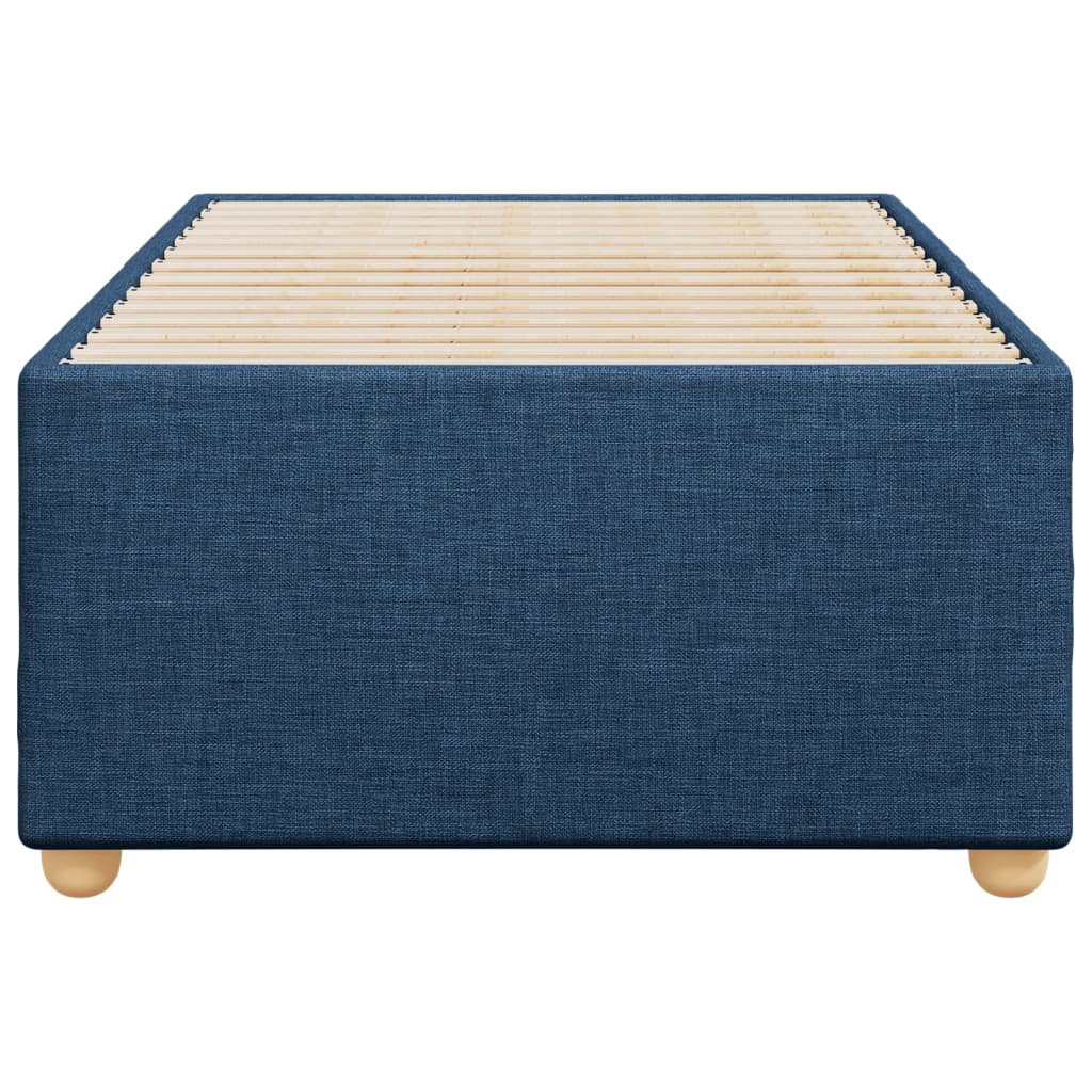 Bedframe zonder matras 100x200 cm stof blauw is nu te koop bij PeponiXL, paradijselijk wonen!