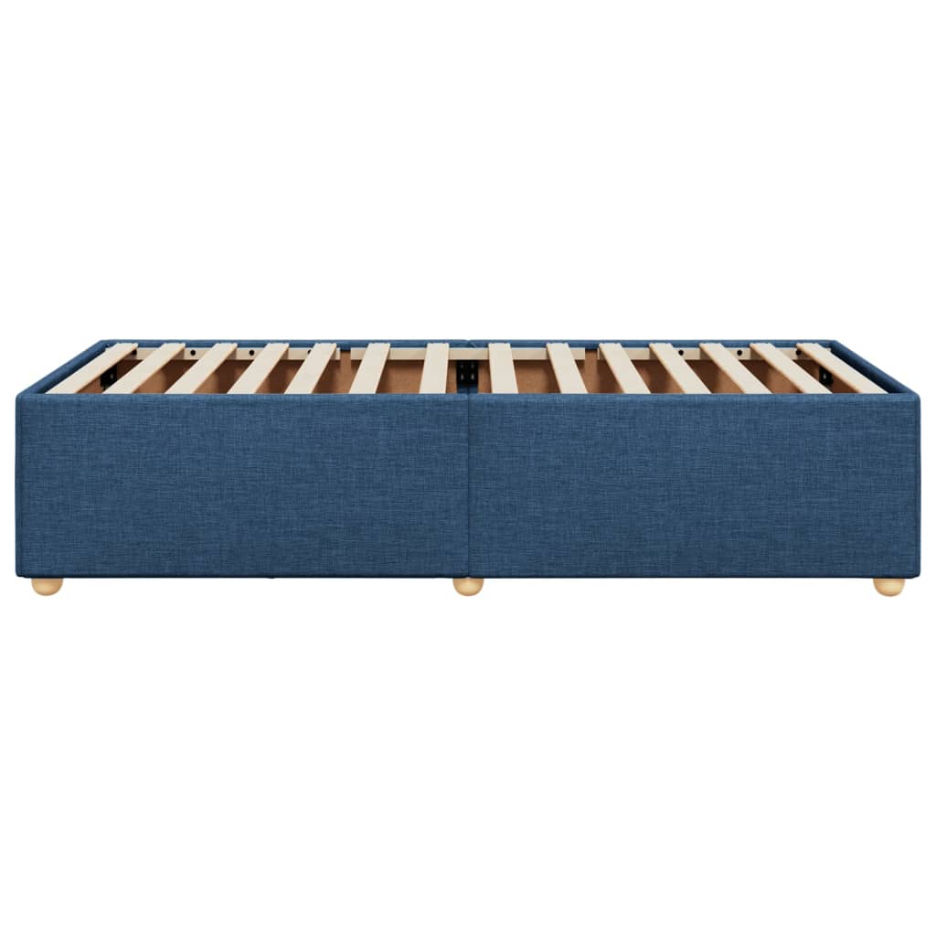 Bedframe zonder matras 100x200 cm stof blauw is nu te koop bij PeponiXL, paradijselijk wonen!