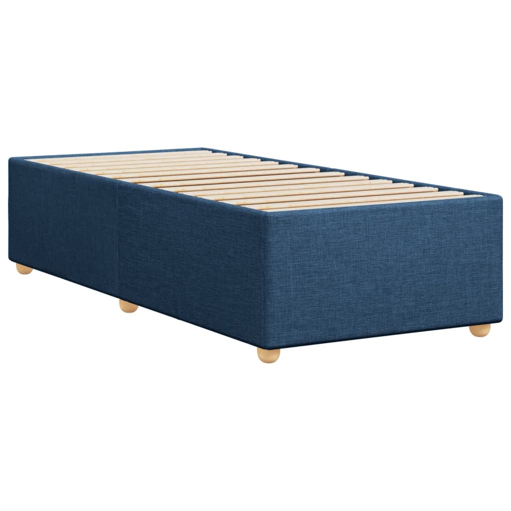 Bedframe zonder matras 100x200 cm stof blauw is nu te koop bij PeponiXL, paradijselijk wonen!