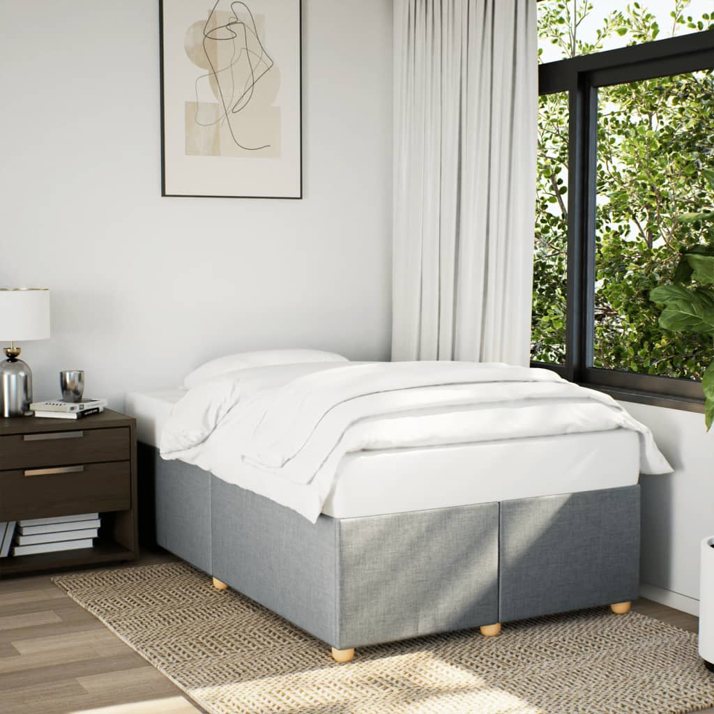 Bedframe zonder matras 120x190 cm stof lichtgrijs is nu te koop bij PeponiXL, paradijselijk wonen!