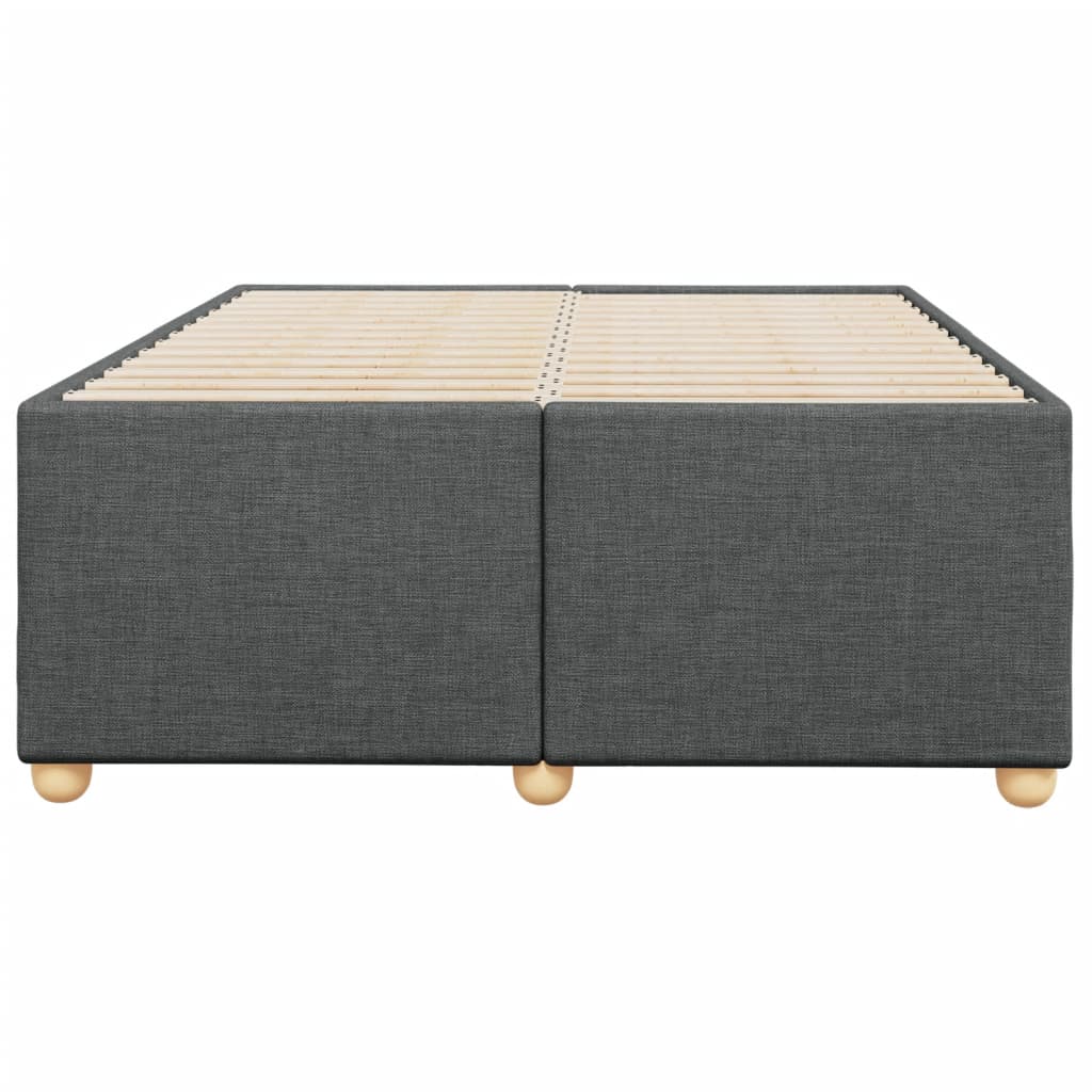 Bedframe zonder matras 120x190 cm stof donkergrijs is nu te koop bij PeponiXL, paradijselijk wonen!