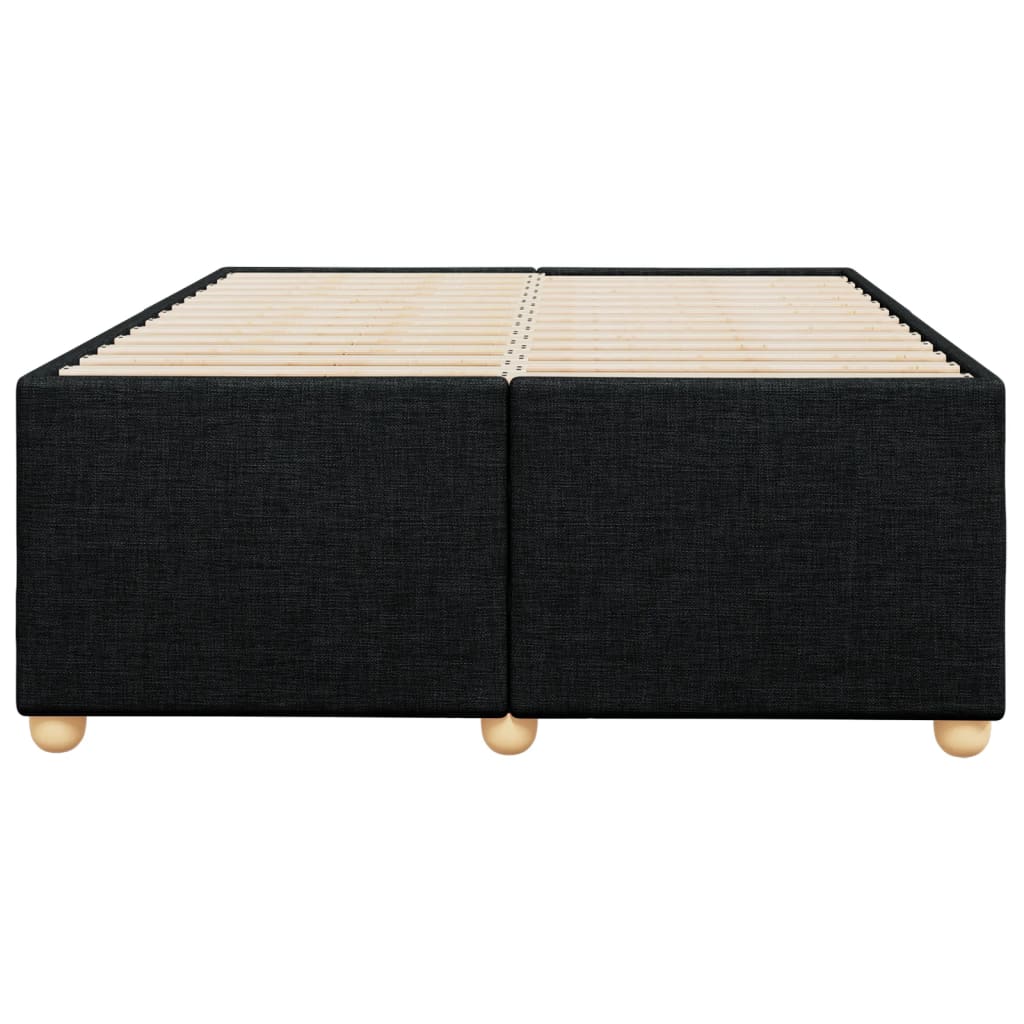 Bedframe zonder matras 120x190 cm stof zwart is nu te koop bij PeponiXL, paradijselijk wonen!