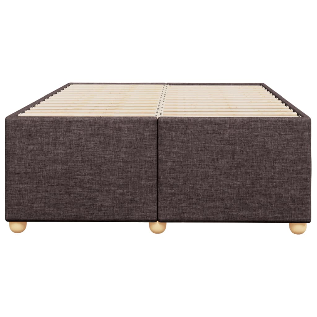 Bedframe zonder matras 120x190 cm stof donkerbruin is nu te koop bij PeponiXL, paradijselijk wonen!