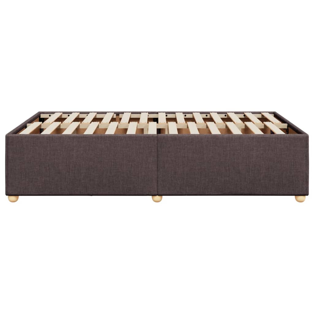 Bedframe zonder matras 120x190 cm stof donkerbruin is nu te koop bij PeponiXL, paradijselijk wonen!
