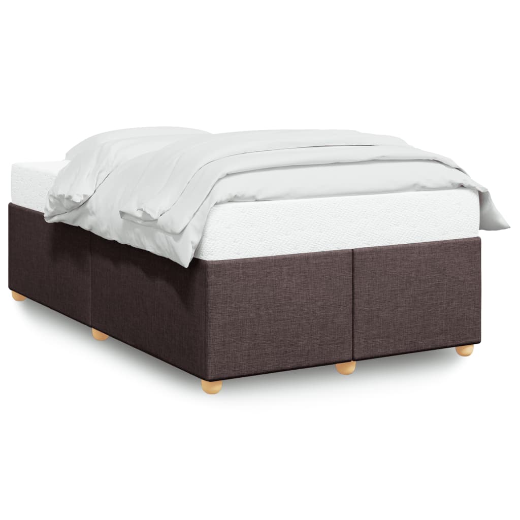 Bedframe zonder matras 120x190 cm stof donkerbruin is nu te koop bij PeponiXL, paradijselijk wonen!