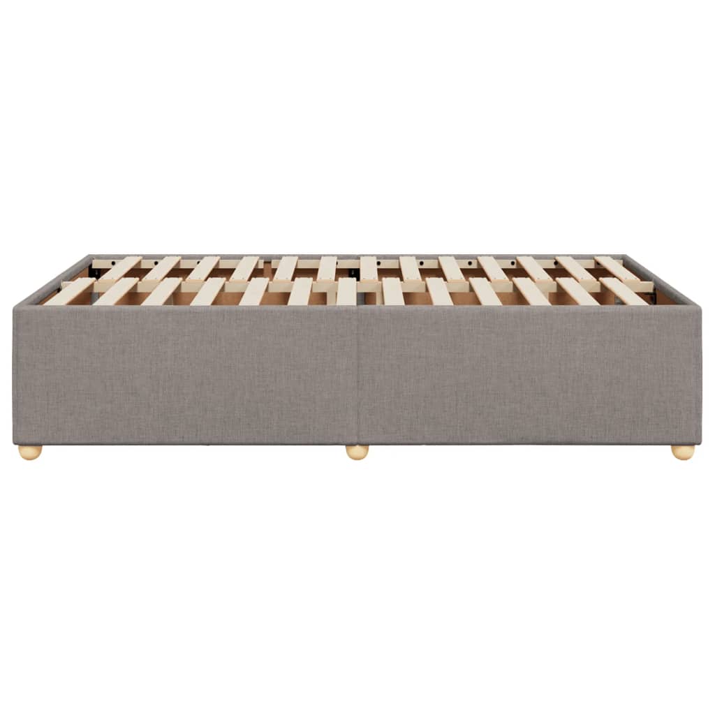 Bedframe zonder matras 120x190 cm stof taupe is nu te koop bij PeponiXL, paradijselijk wonen!