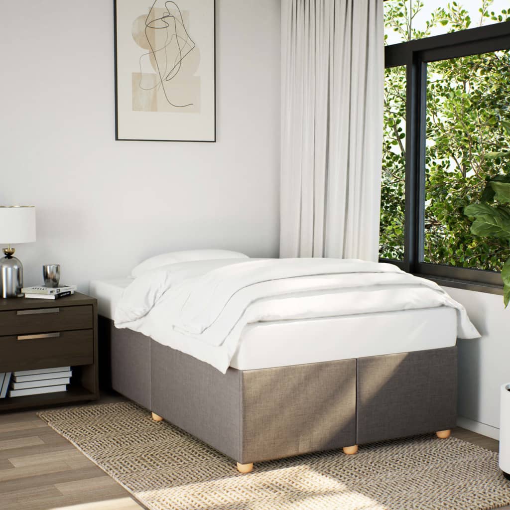 Bedframe zonder matras 120x190 cm stof taupe is nu te koop bij PeponiXL, paradijselijk wonen!